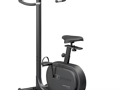 Modern Black Stationary Exercise Bike With Comfortable Seat For Home Gym Workout 3d model