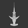 Detailed Realistic Shark 3D Rendering With Sharp Fins And Lifelike Body
