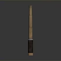 Antique Brass Telescope With Leather Wrapped Grip And Sleek Polished Finish