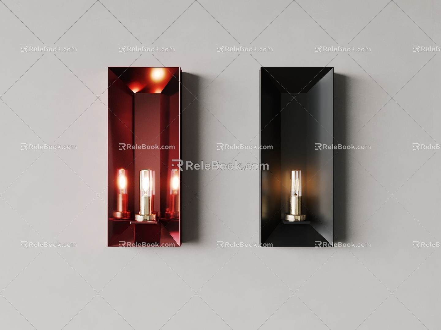 Fashion metal wall lamp 3d model