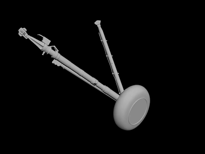 3D Model of Mechanical Device With Long Rods Circular Base and Joint Components 3d model