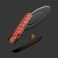 Kitchen Cooking Tools Setup With Frying Pan Fried Egg Lid And Checkered Oven Mitt