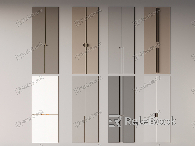 Wardrobe Door Panel Solid Wood Wardrobe Door Panel model