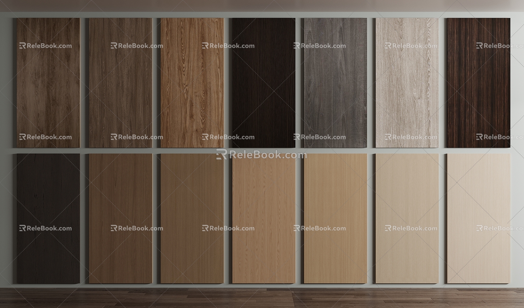 wood grain cabinet wood grain 3d model