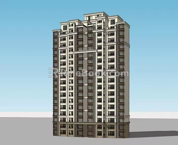 New classical style residence 3d model