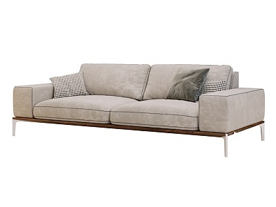 Nordic Double Sofa Simple Sofa model