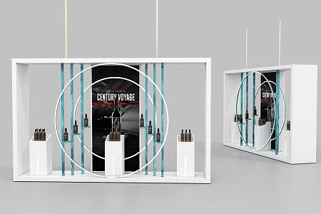 Modern Booth 3d model