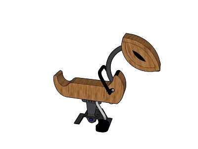 Wooden Building Blocks Creative Chair Structure Design For Kids Assembly Play 3d model