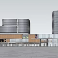 Modern Commercial Building Commercial Complex 3d model