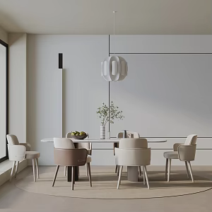 Modern table combination 3d model