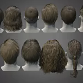 Men's Diverse Hairstyle Designs Featuring Different Haircuts And Styles On Male Head Models