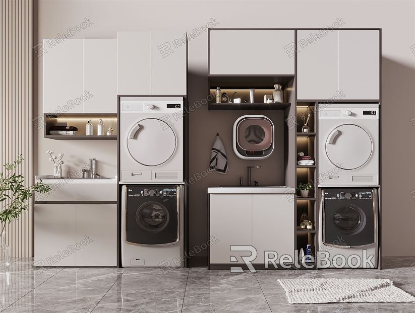 modern washing machine cabinet laundry cabinet model