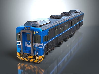 Modern Train Transport Vehicle Game Vehicle 3d model