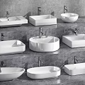 Modern wash basin wash basin counter basin round table basin faucet wash basin 3d model