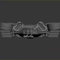 3D Sci Fi Flying Vehicle Model With Four Propellers And Futuristic Design