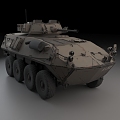 Tank Armored Vehicle Guns Weapons War Machine 3d model