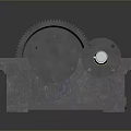 Industrial Gear Transmission Equipment With Metal Shaft Bearing And Base Structure