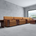 Modern Sofa Combination Leather Sofa Single Sofa Double Sofa 3d model