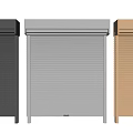 Modern Roller Shutters In Black Gray And Beige Colors For Home Exteriors