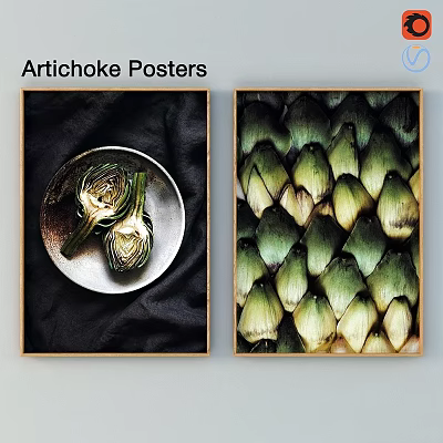 Modern Photo Frame Painting Frame Decoration 3d model