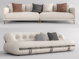 Modern Combination Sofa Multi-Person Sofa Three-Person Sofa 3d model