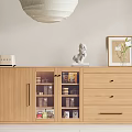 Log Style Sideboard 3d model