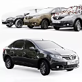Renault Cars Featuring Snow Covered Muddy With Fallen Leaves And Black Model In Different Conditions