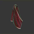 Premium Red Towel With Elegant Gold Trim For Home Bathroom And Kitchen
