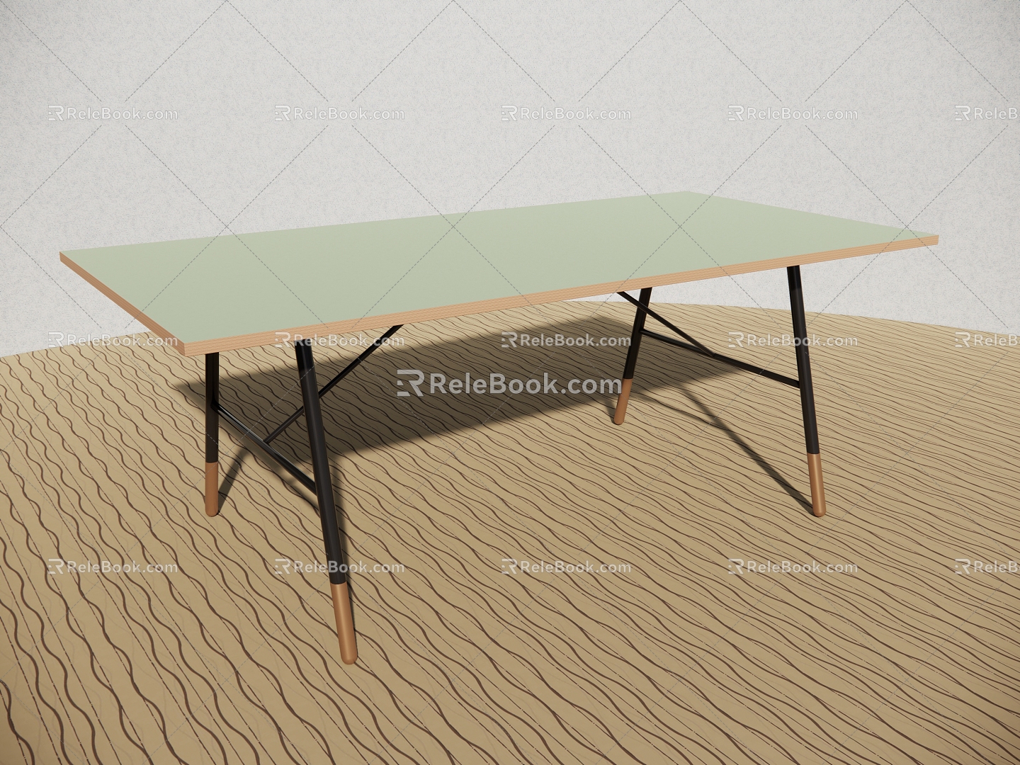 Modern Square Table Dining Table Dining Room Table Fashion Dining Table 3d model