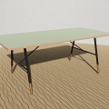 Modern Square Table Dining Table Dining Room Table Fashion Dining Table 3d model