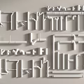 Various Plumbing Pipe Components With Elbows Tees Fittings And Straight Tubes On White Background