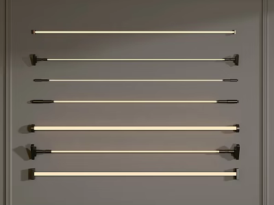 Modern Wall Lamps With Sleek Design And Various Lengths For Interior Decor 3d model