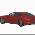 Red Luxury Sports Car With Sleek Aerodynamic Design And Alloy Wheels