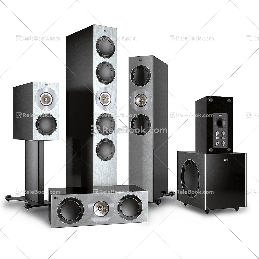 Modern Home Audio Speaker 3d model