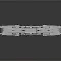 Detailed Industrial Metal Component Featuring Intricate Geometric Patterns And Textured Surfaces