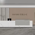 Company Front Desk Front Desk Reception Area Front Desk Background Wall Front Desk 3d model