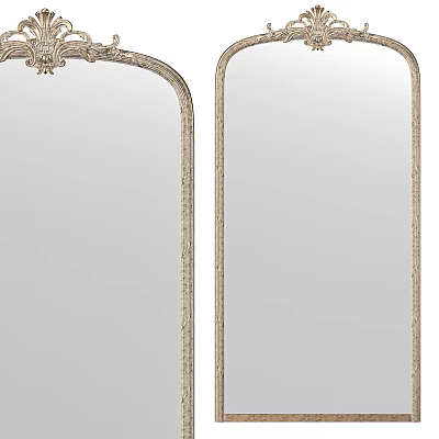 Ornate Framed Mirrors With Intricate Details 3d model
