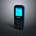 TOYASI Mobile Phone With Black And Blue Design Numeric Keypad And Screen