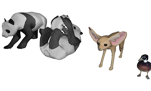 modern animal 3d model