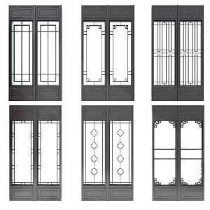 Chinese door 3d model