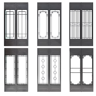 Chinese door 3d model