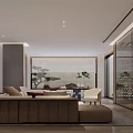 Modern Leisure Area With Spiral Staircase Comfortable Sofa Coffee Table And Decorative Accents