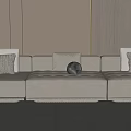 Modern Multiplayer Sofa 3d model