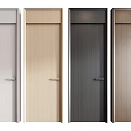 Modern Flush Doors in Various Colors and Wood Grain Finishes for Home Interior