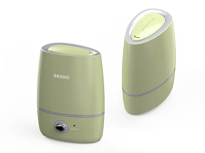 Two Green Daily Use Appliances With Modern Design And Brand Logo 3d model