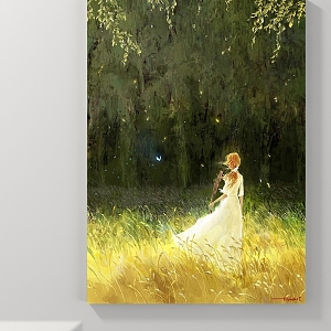 Decorative Painting Figure Painting Landscape Painting Animal Painting 3d model