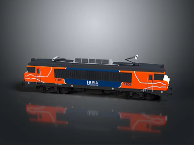 vintage train steam train carriage locomotive head steam carriage train vehicle 3d model