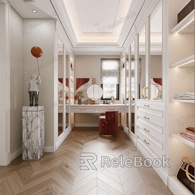 Light Luxury Cloakroom model