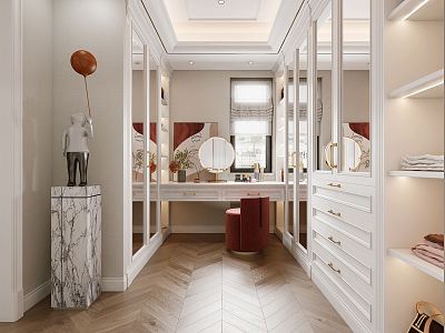 Light Luxury Cloakroom model