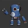 Robot Assistant Small Robot Butler Robot Butler Figure Game Figure 3d model